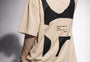 Perspective Graphic Tee Beige
