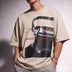 Glitch Portrait Tee Beige