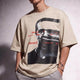 Glitch Portrait Tee Beige