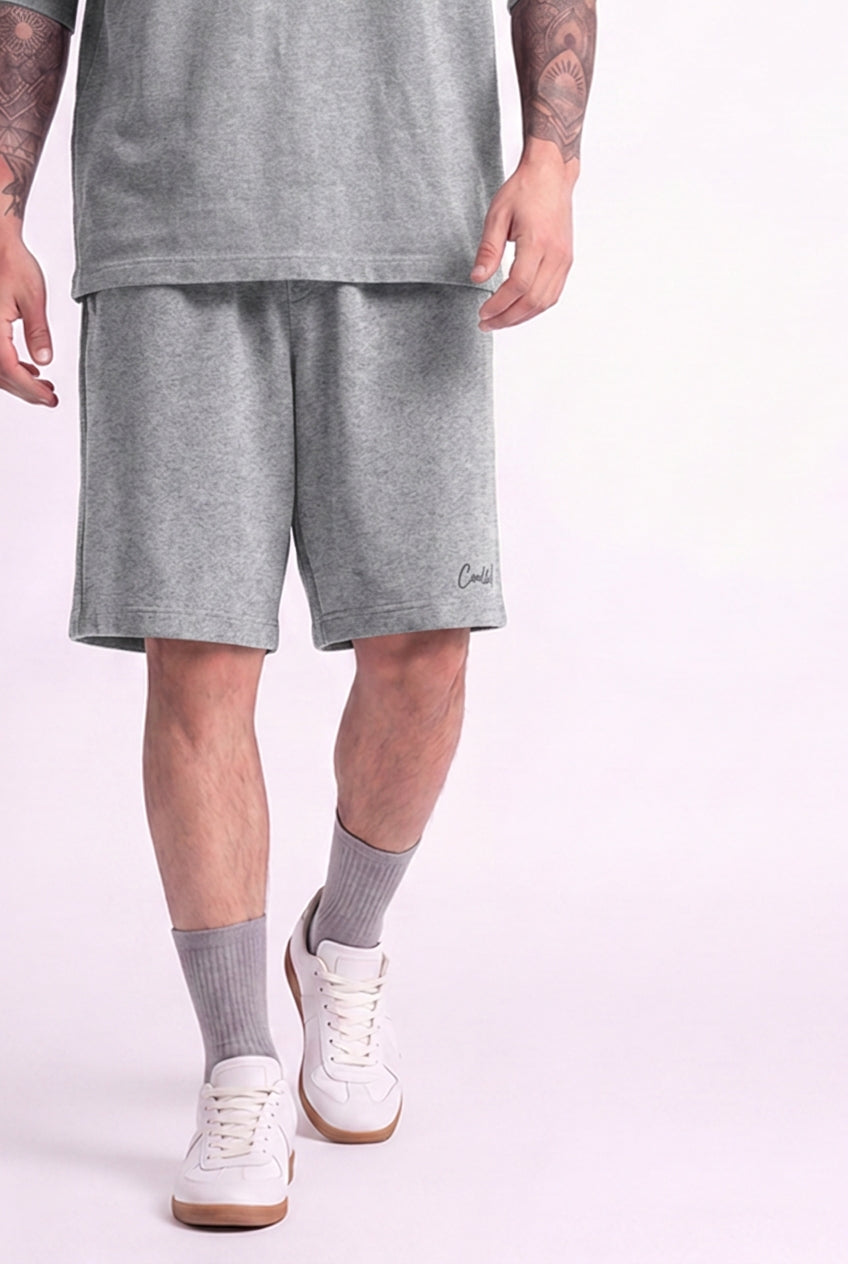 Cool Bee Regular Fit Shorts Gray Milange for Men - Shorts Summer Casual India - Lifestyle View