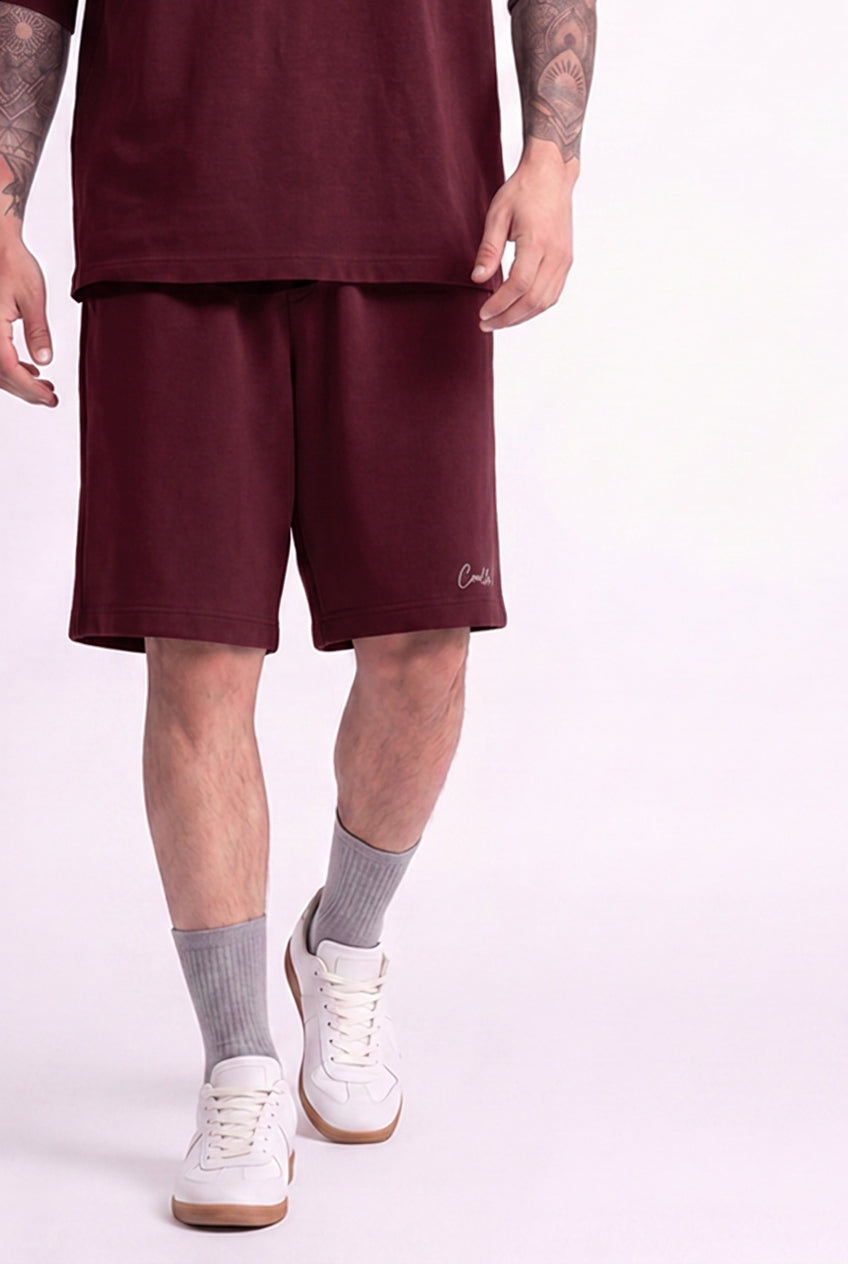 Cool Bee Regular Fit Shorts Maroon for Men - Shorts Summer Casual India - Lifestyle View