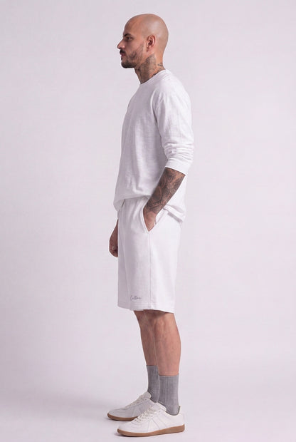 Cool Bee Regular Fit Shorts White for Men - Shorts Summer Casual India - Lifestyle View
