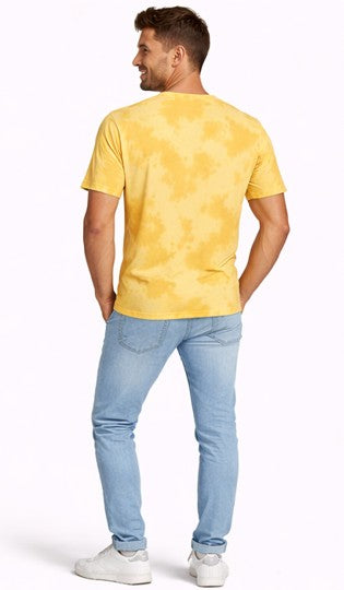 Unisex Tie Dye Oversized T-Shirt Yellow