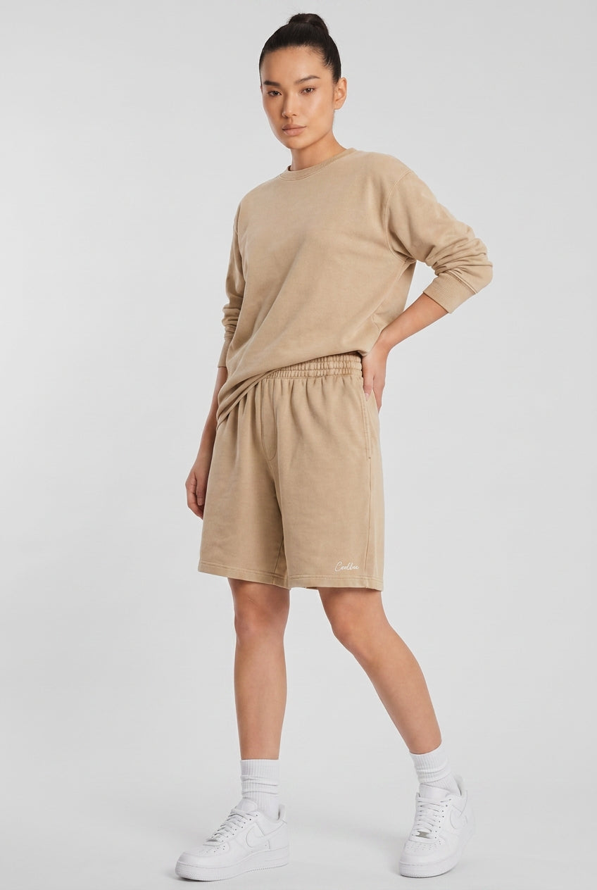 Cool Bee Regular Fit Shorts Beige for Women - Beige Regular Fit Casual Shorts India - Detail View