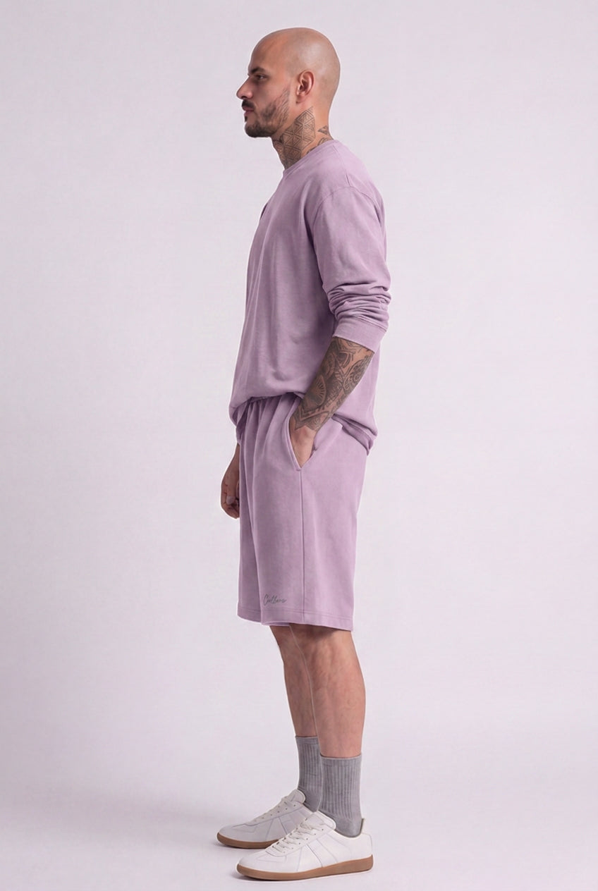 Cool Bee Regular Fit Shorts Lilac for Men - Shorts Summer Casual India - Lifestyle View