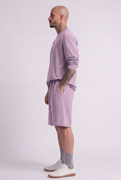 Cool Bee Regular Fit Shorts Lilac for Men - Shorts Summer Casual India - Lifestyle View