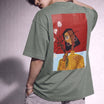 Cubist Bloom Oversize Tee Green