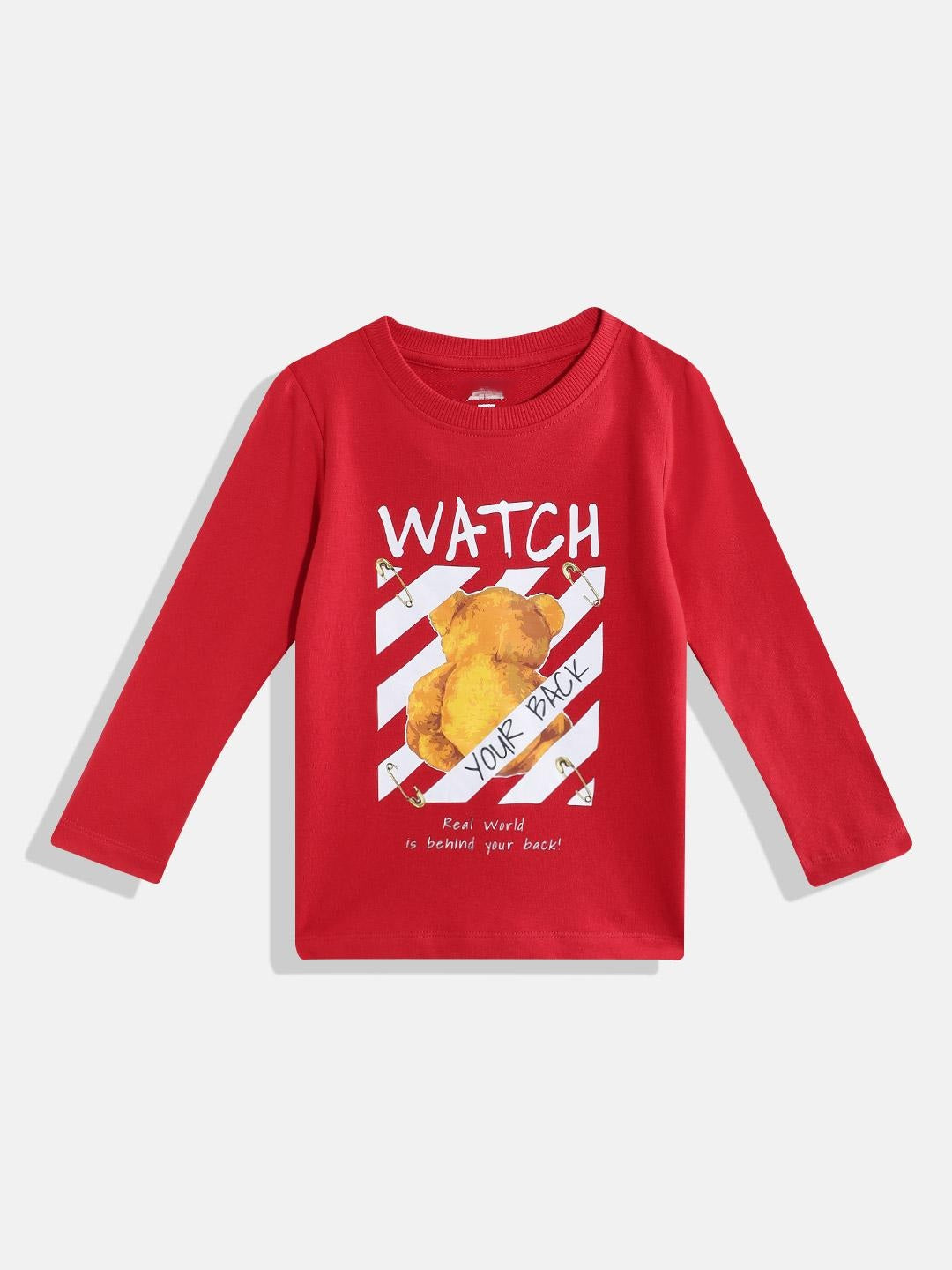 Coolbee Store Kids Boys T-Shirt - Red (KBAW25TR1) – back view