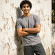 Essential Cotton Crew Neck T-Shirt Stone Gray