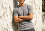 Essential Cotton Crew Neck T-Shirt Stone Gray