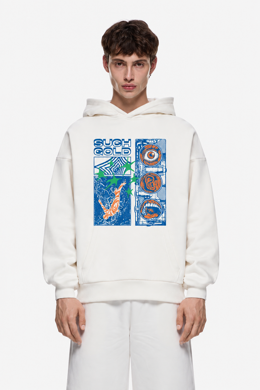 Such Gold Hoodie White