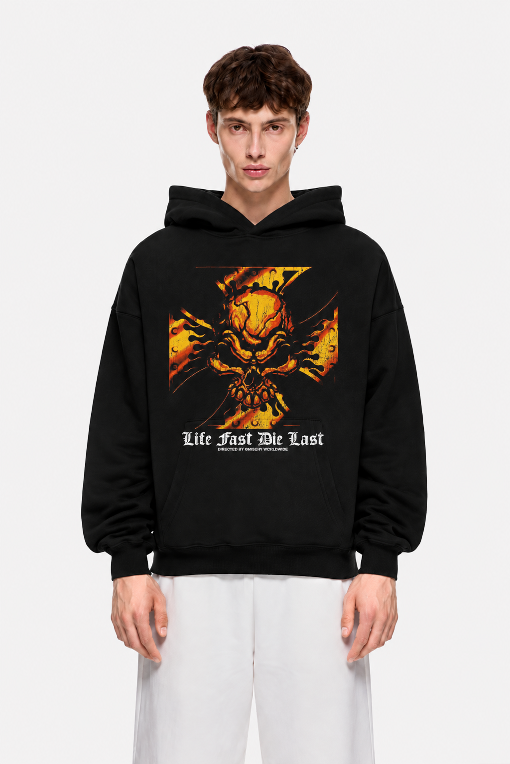 Skull Rush Hoodie Black – Coolbee Store oversized hoodie, photo 5 of 5
