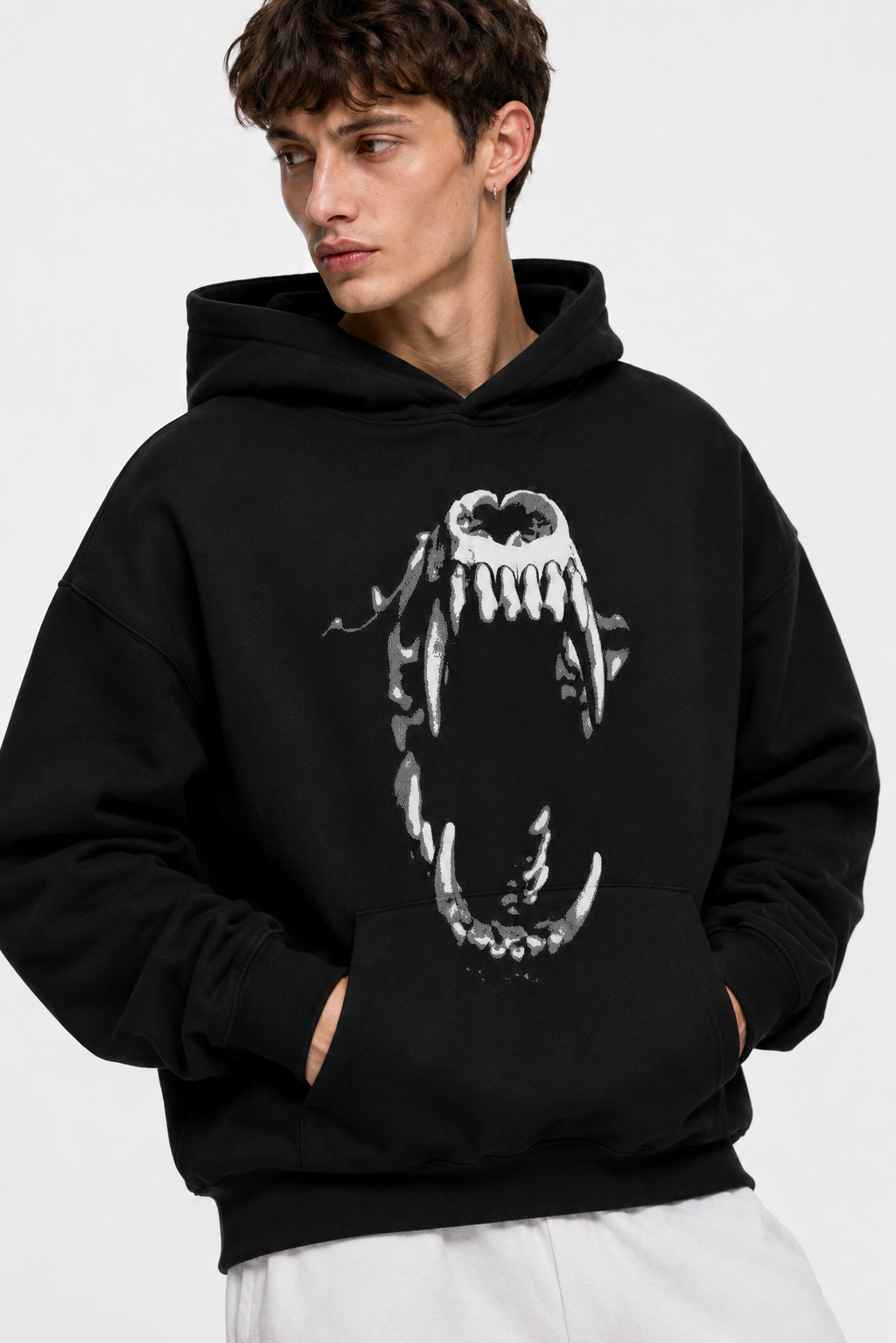 Goldwave Hoodie Black – Coolbee Store oversized hoodie, photo 5 of 5