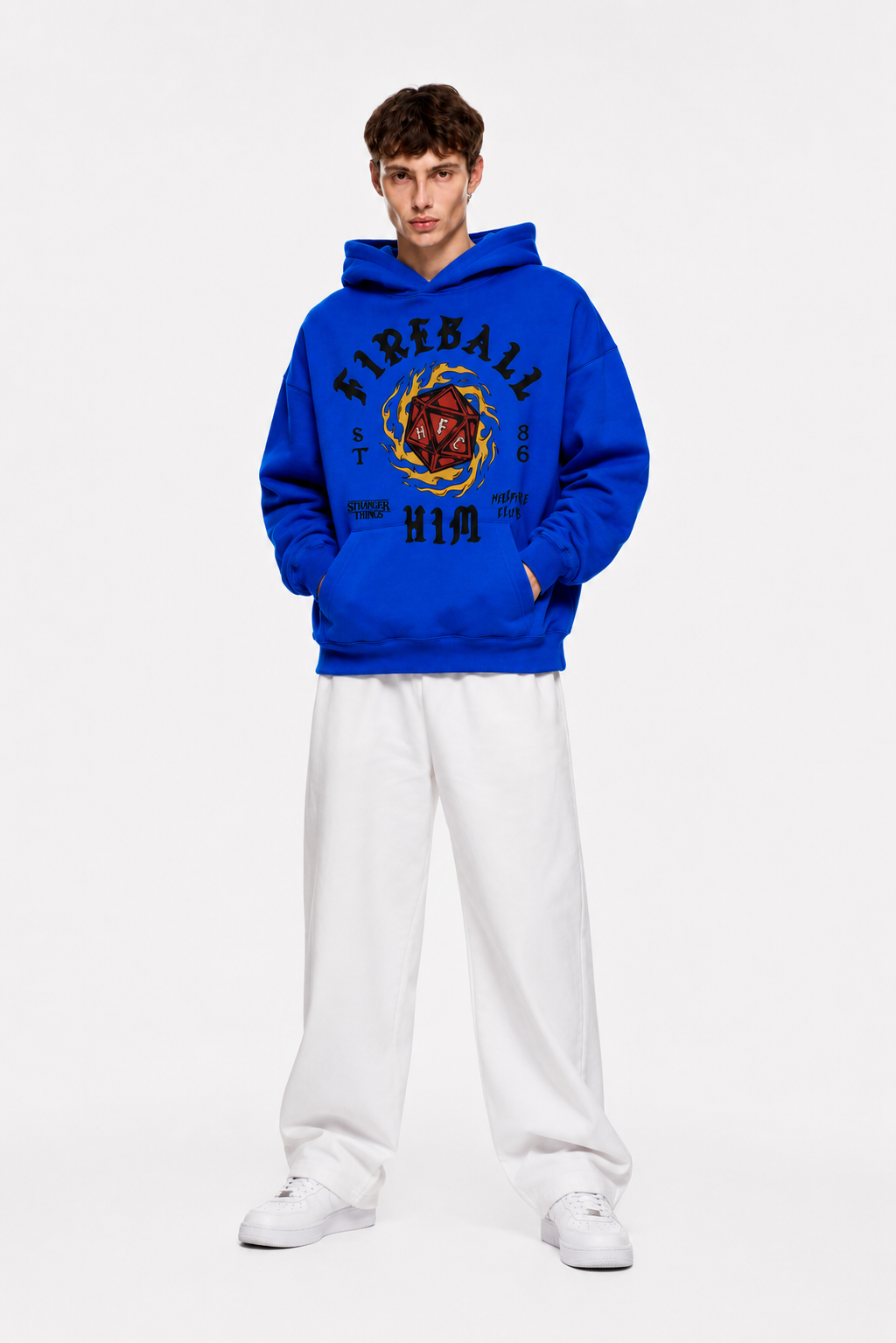 Fireball Hoodie Blue – Coolbee Store, photo 2 of 5