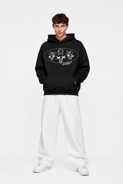 Hell, Hound Hoodie Black – Coolbee Store, photo 2 of 5