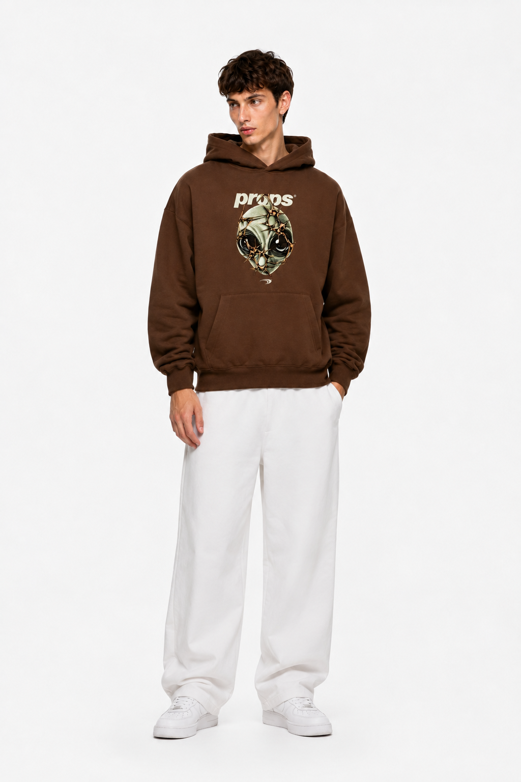 Voidborn Hoodie Brown – Coolbee Store, photo 2 of 5