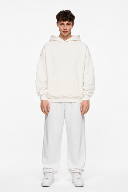 Solid Hoodie White