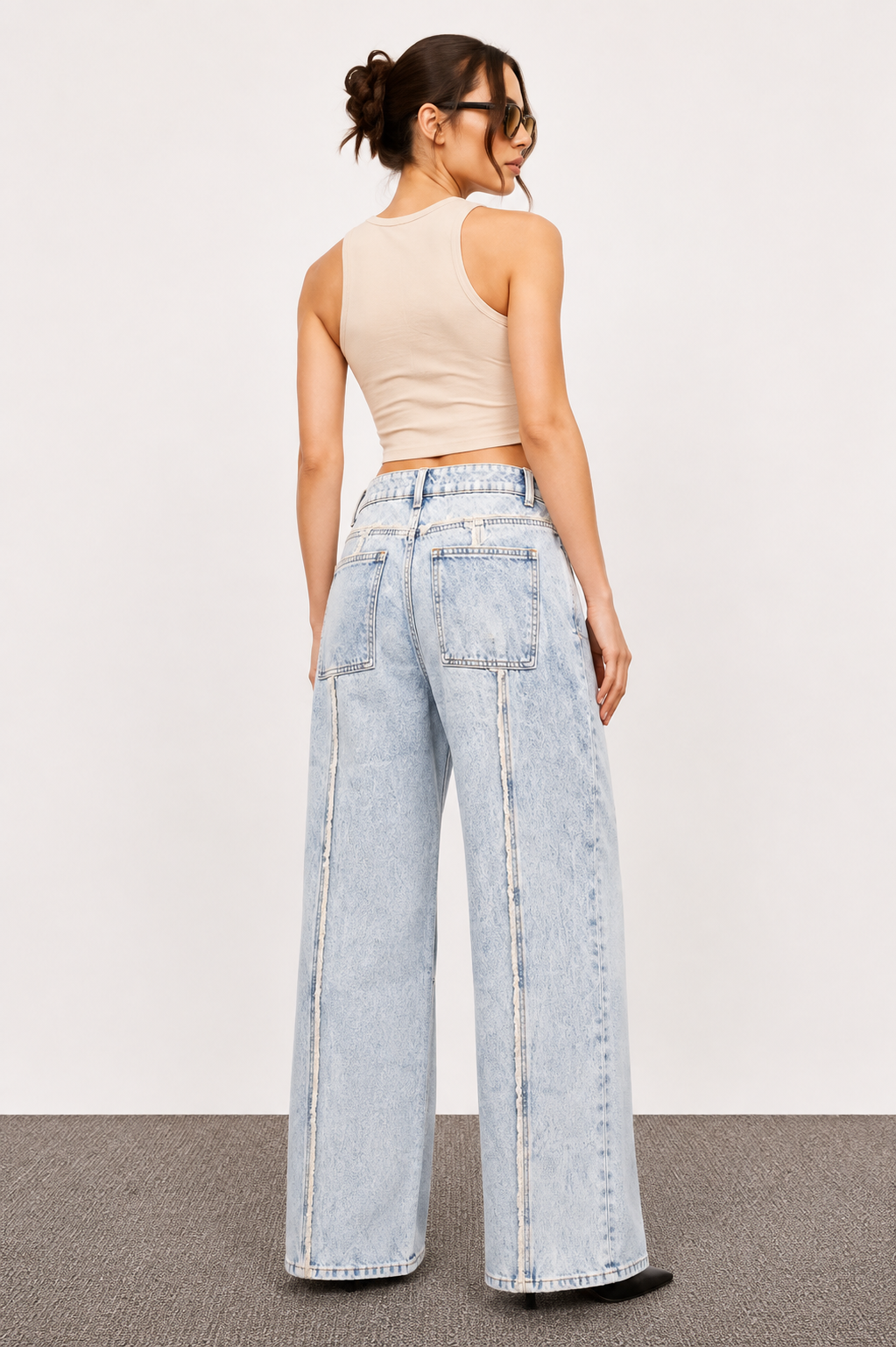 Ice Wash Panel Jeans – Coolbee Store, photo 5 of 7