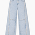 Ice Wash Panel Jeans