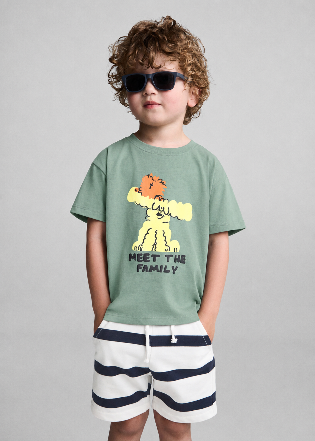 Coolbee Store Kids Boys T-Shirt - Seagreen (KBSS25TR448) – front view
