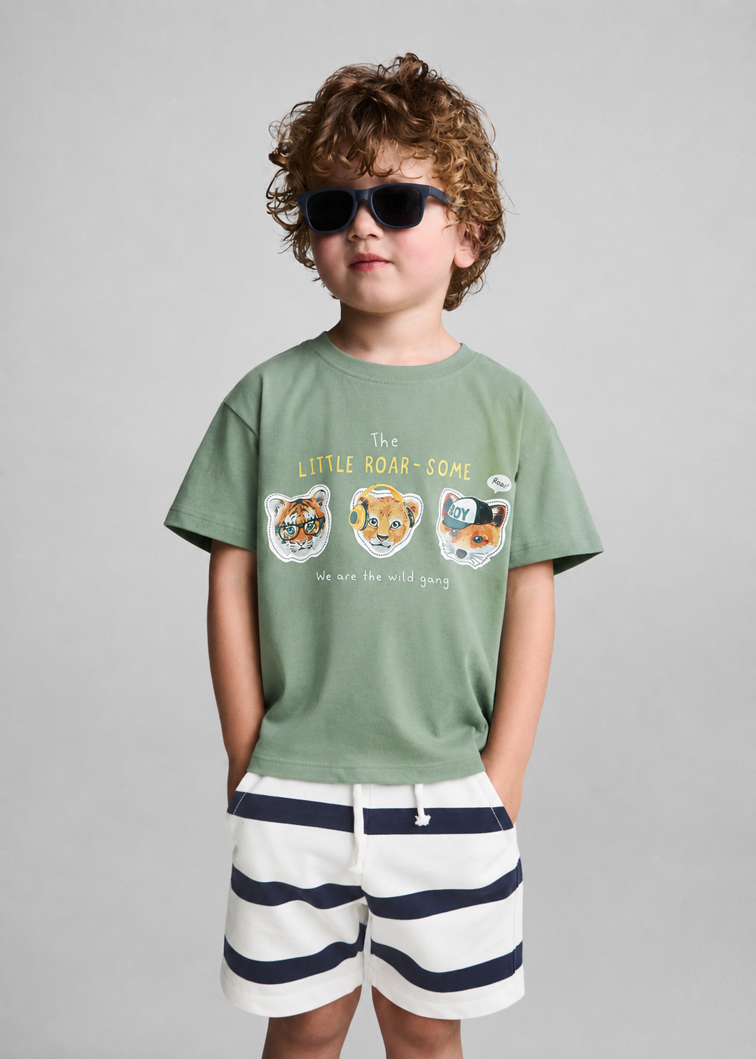 Coolbee Store Kids Boys T-Shirt - Seagreen (KBSS25TR451) – front view