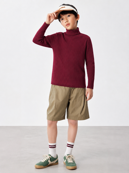 Coolbee Store Kids Boys T-Shirt - Maroon (KBAW4TEE3) – front view