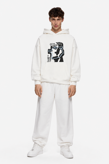 Shadow Metal Hoodie White