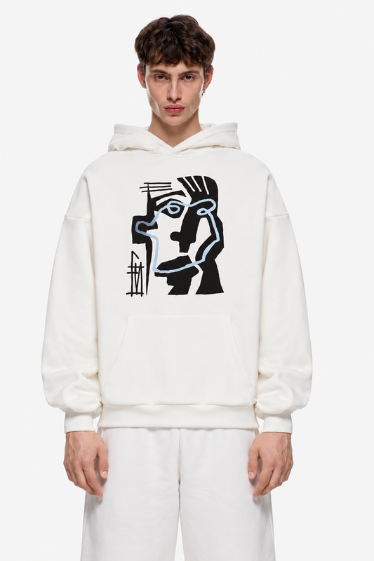 Shadow Metal Hoodie White