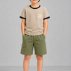 Kids Boys T-Shirt - Beige (KBSSTR22)
