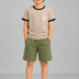 Kids Boys T-Shirt - Beige (KBSSTR22)