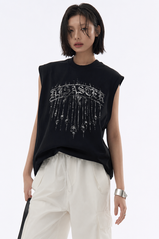 Coolbee Store No Mercy Tank Tees Black – front view