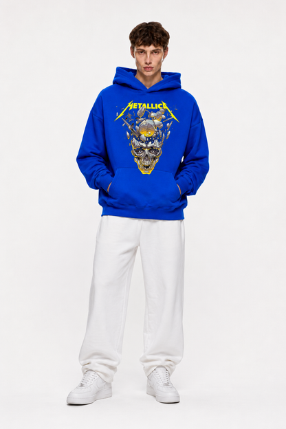 Skull Hoodie Blue