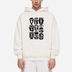 Mono Faces Hoodie White