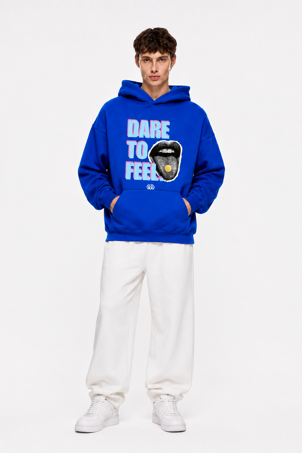 Dare To Feel Hoodie Blue