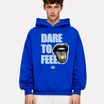 Dare To Feel Hoodie Blue