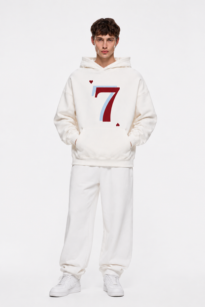 Heart Hoodie White
