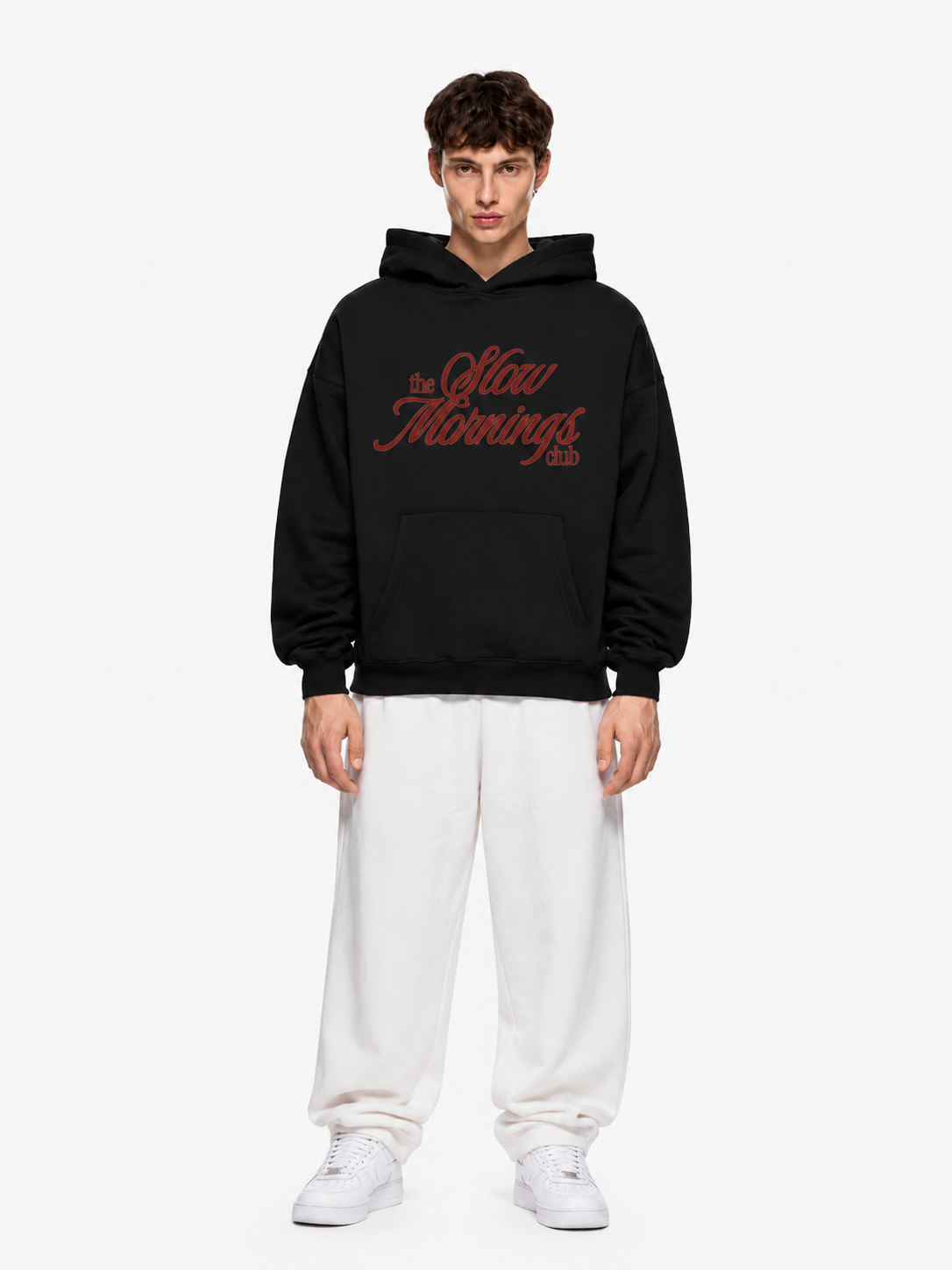 Slow Morning Hoodie Black