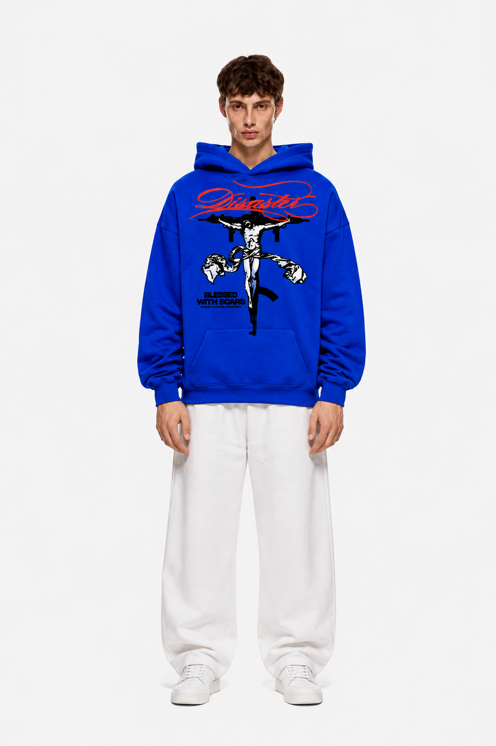 Scarred Soul Hoodie Blue