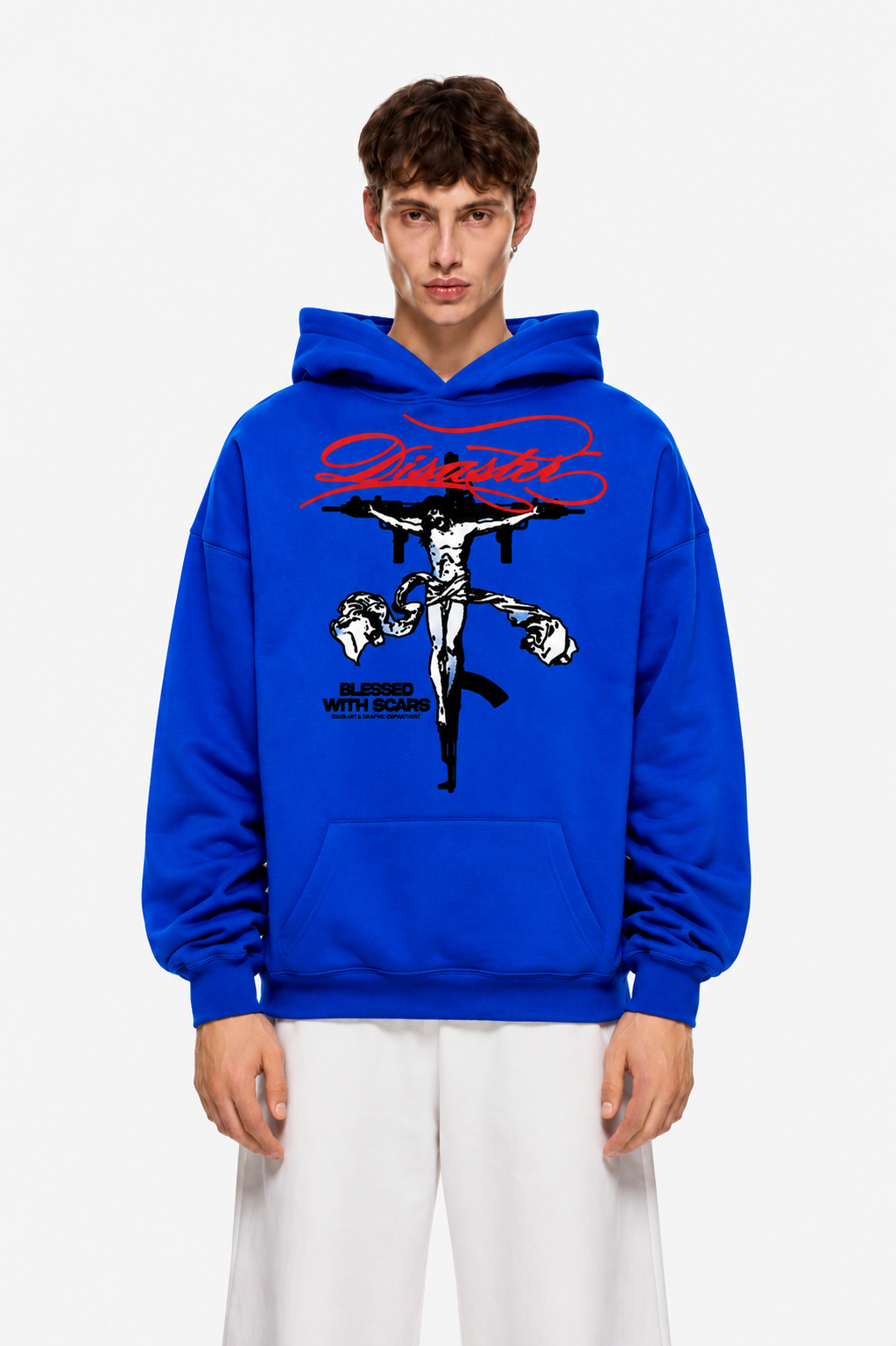 Scarred Soul Hoodie Blue