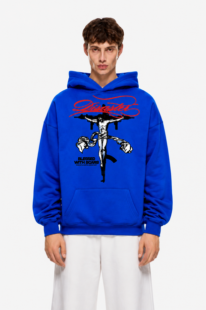 Scarred Soul Hoodie Blue