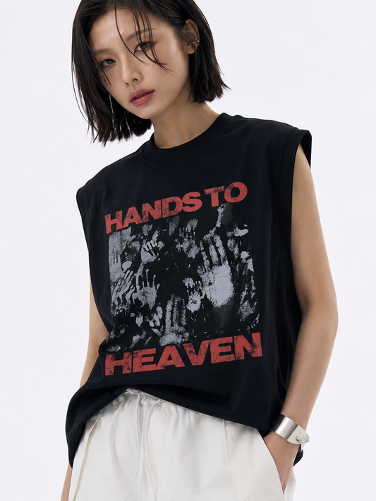 Coolbee Store Paradise Tank Tees Black – front view