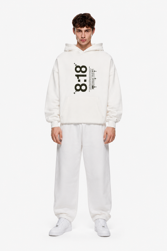 Good Time Hoodie White – Coolbee Store oversized hoodie, photo 2 of 5
