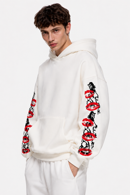 Kiss Code Hoodie White
