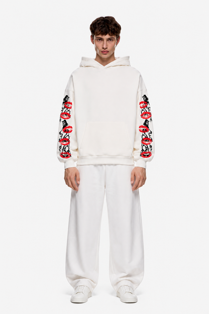 Kiss Code Hoodie White
