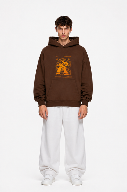 Folk Vibes Hoodie Brown