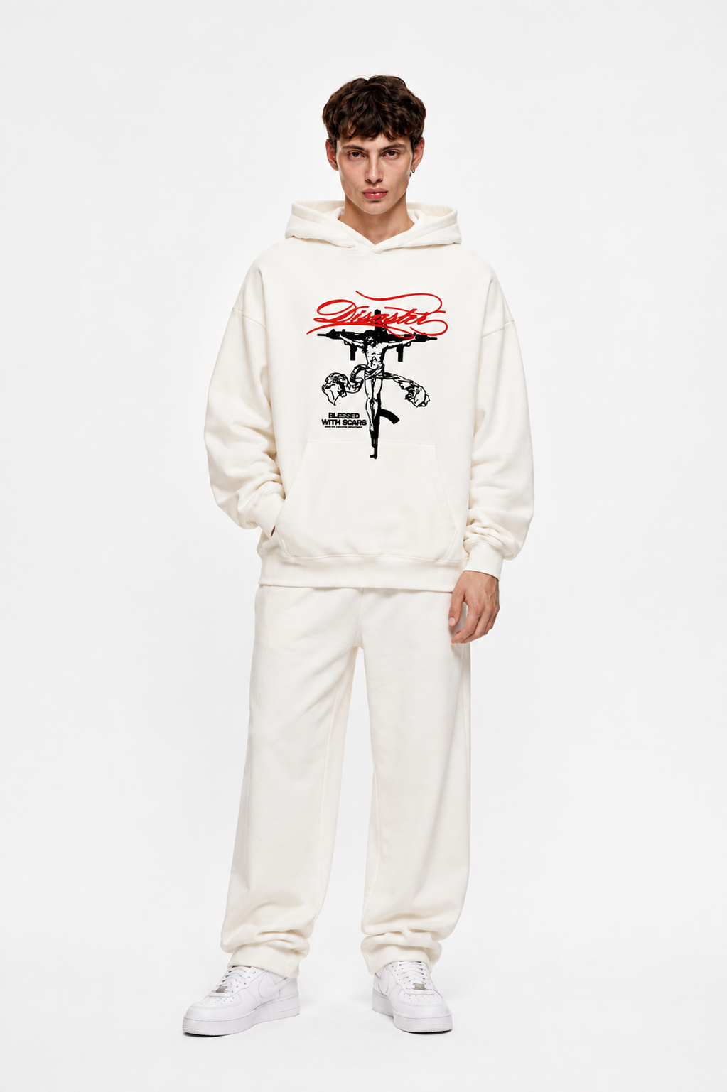 Faith & Fire Hoodie White