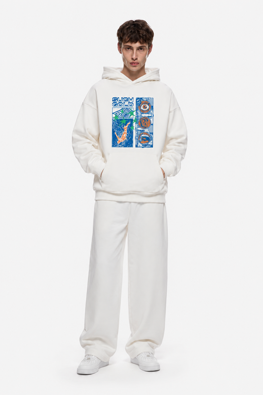 Such Gold Hoodie White – Coolbee Store oversized hoodie, photo 2 of 5