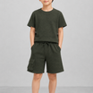 Kids Boys Clothing Set - Olive (KBSSCS401)