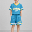 Kids Boys Clothing Set - Royal Blue (KBSSCS4)
