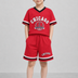 Kids Boys Clothing Set - Red (KBSSCS3)